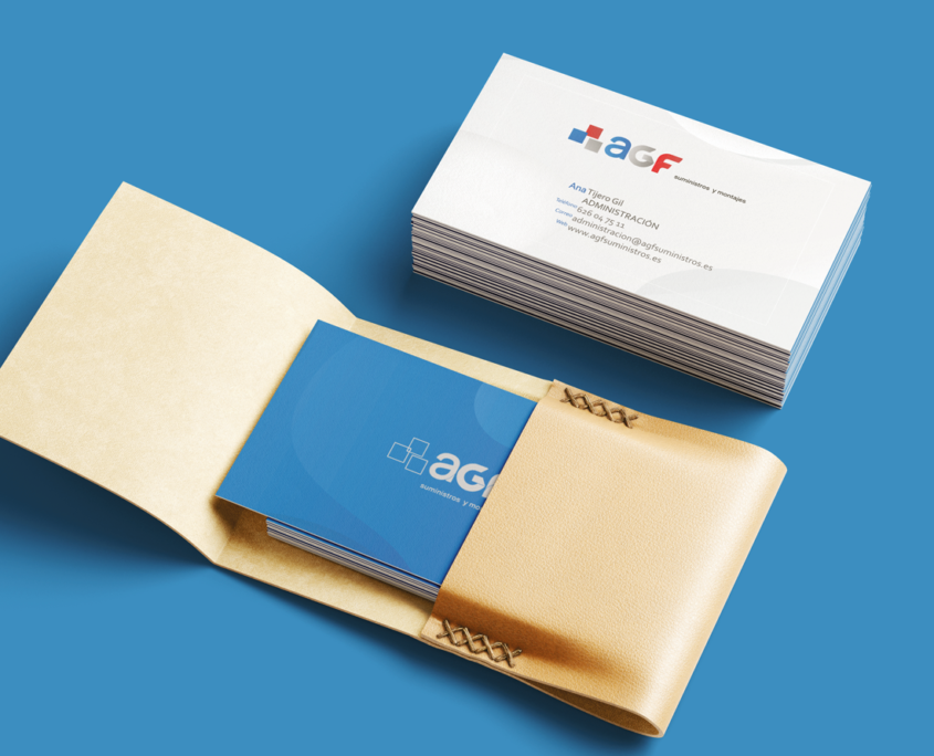 Diseño de logotipo y manual corporativo para AGF Suministros