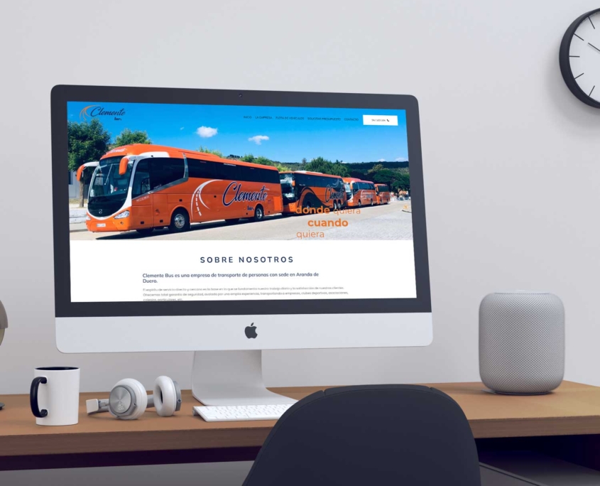 Diseño de página web para Clemente Bus