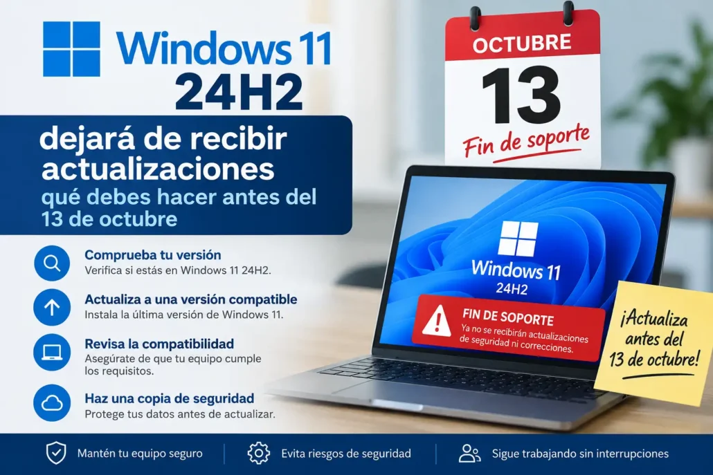 fin de soporte Windows 11 24H2