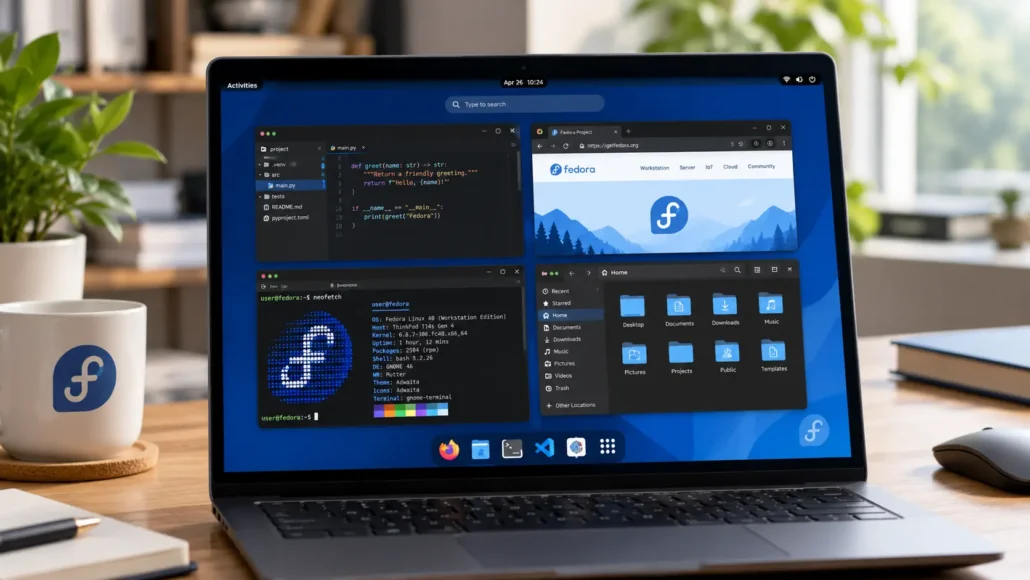 Fedora Workstation distribución Linux para aprender Linux