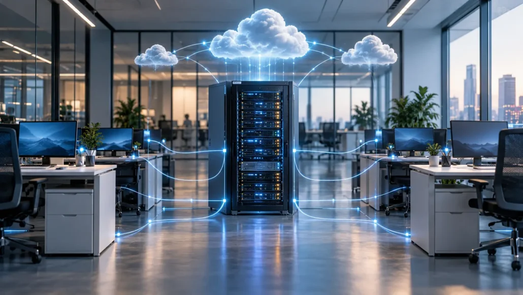 Servidor para una empresa con infraestructura local y cloud